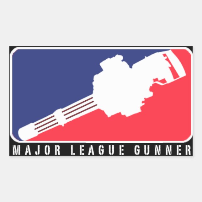 MAJOR LEAGUE GUNNER | MINIGUN STICKER (Vorderseite)