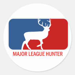 Major League Hunter Runder Aufkleber