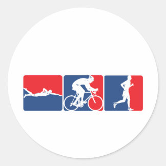 Major League Triathlon Runder Aufkleber