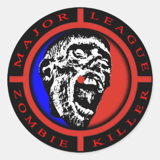 Major League Zombie Killer Runder Aufkleber