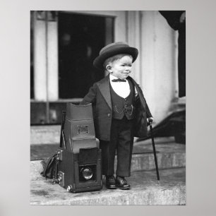 Major Mite, 1922. Altes Foto Poster