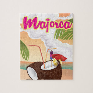 Majorca Vintage Reiseplakat. Puzzle