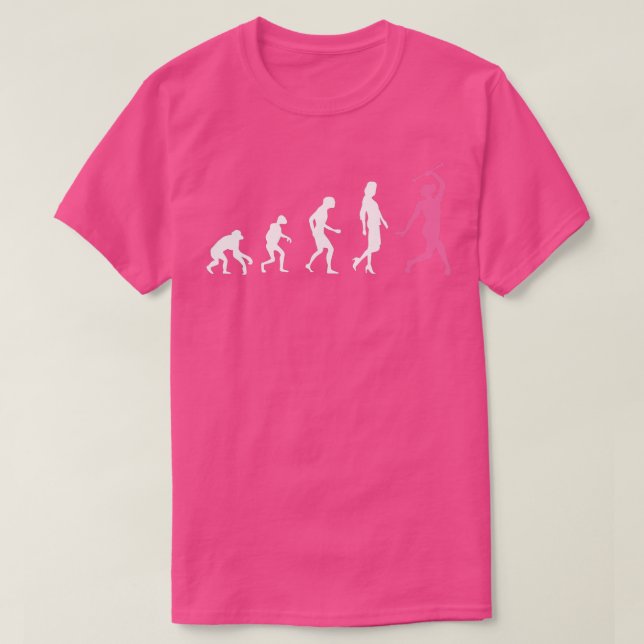 Majorette dance Gymnastik Evolution baton twirlin T-Shirt (Design vorne)