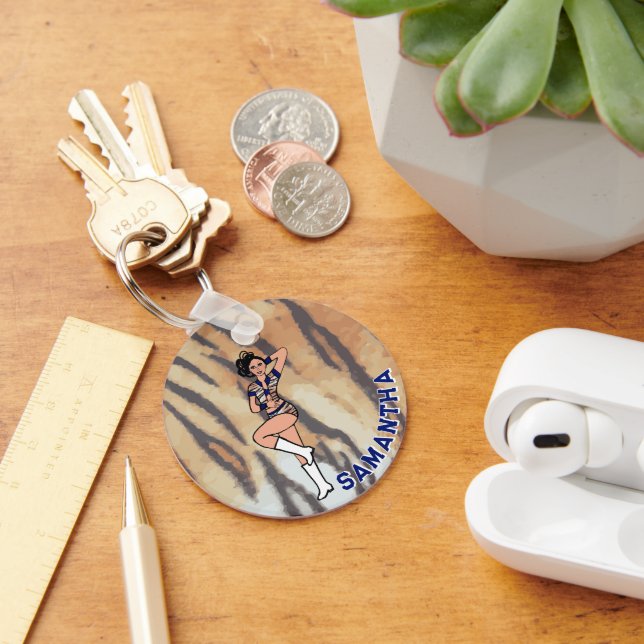 Majorette/Dancer Blue Tiger #2 Schlüsselanhänger (Schreibtisch)