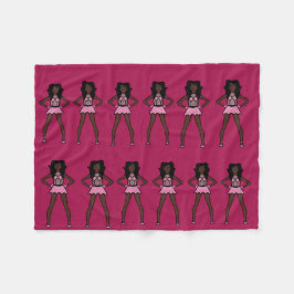 Majorette/Dancer Fleece Blanket Cotton Candy