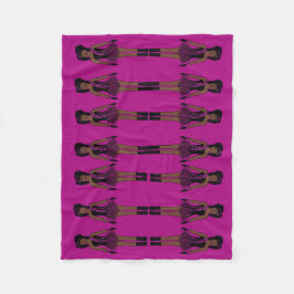 Majorette/Dancer Fleece Blanket Fushia