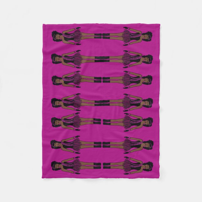 Majorette/Dancer Fleece Blanket Fushia (Vorderseite)