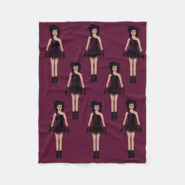 Majorette/Dancer Fleece Blanket Mauve