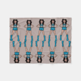 Majorette/Dancer Fleece Blanket Türkis 2