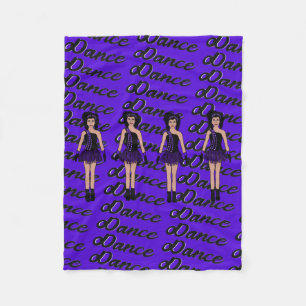 Majorette/Dancer Fleece Blanket Violet