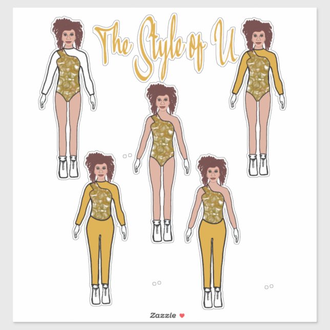 Majorette / Dancer Quick Change Stickers ( Shine ) Aufkleber (Blatt)