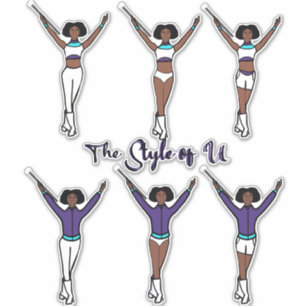 Majorette Quick Change Stickers ( Aqua Grape 2) Aufkleber