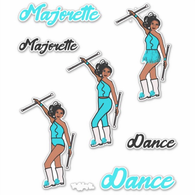 Majorette Quick Change Stickers (Marine) Aufkleber (Vorderseite)