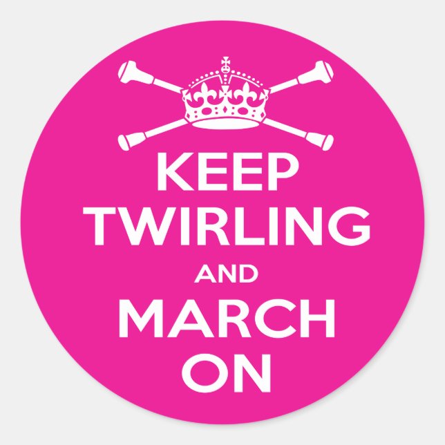 Majorette Runder Aufkleber (Vorderseite)