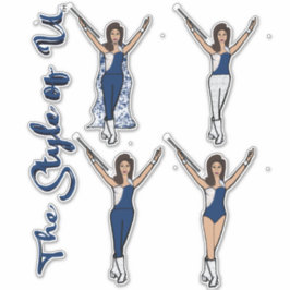 Majorette Sparkle Stickers (Azul Spark) Aufkleber