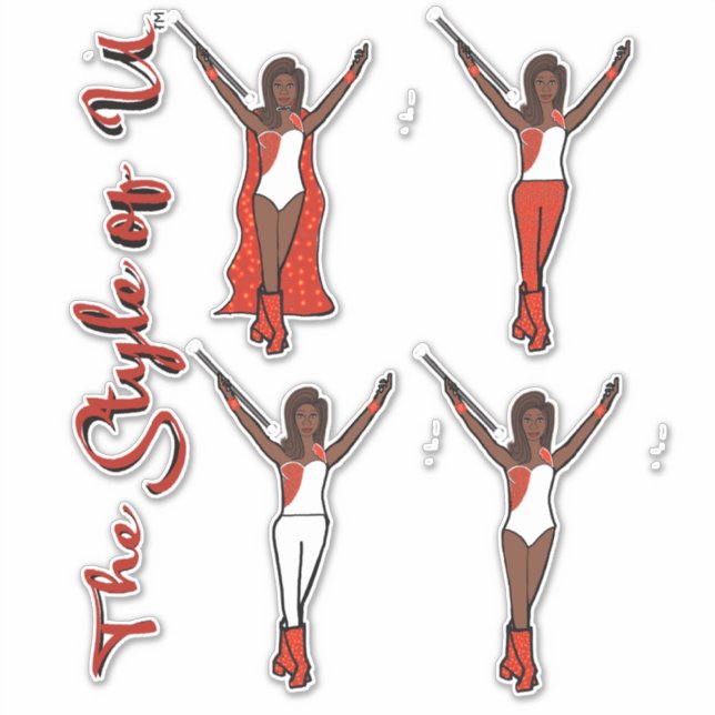 Majorette Sparkle Stickers (Feuer 2) Aufkleber (Vorderseite)