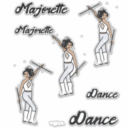 Majorette Stickers (White Diamond 2) Aufkleber