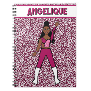 Majorette Tänzer Berry Leopard Notizbuch Notizblock