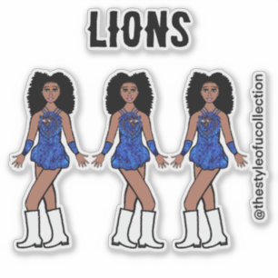Majorette / Tänzer Stickers Saphire Lion C Aufkleber