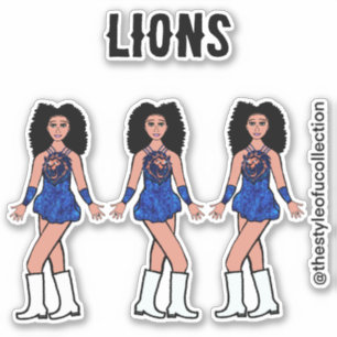 Majorette / Tänzer Stickers Sapphire Lion B Aufkleber