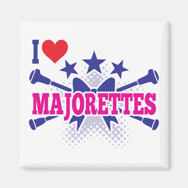 Majorettes, I Liebe Majorettes Magnet (Vorne)