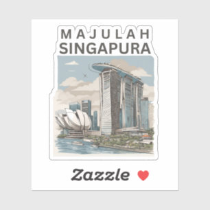 Majulah Singapura Aufkleber