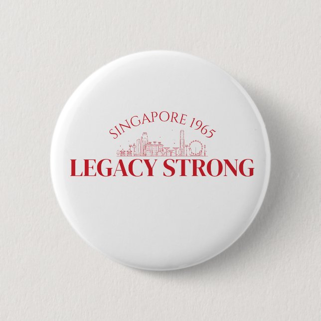 Majulah Singapura Feier Button (Vorderseite)