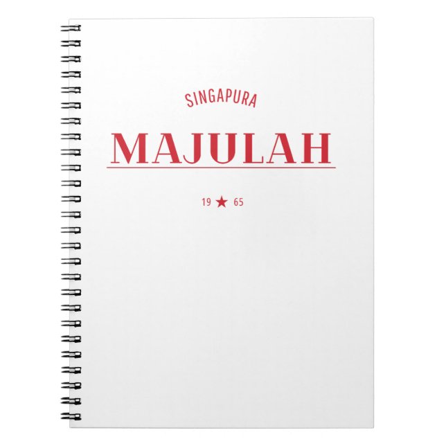 Majulah Singapura Feier  Notizblock (Vorderseite)