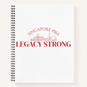 Majulah Singapura Jubiläums-T-Shirt Notizbuch