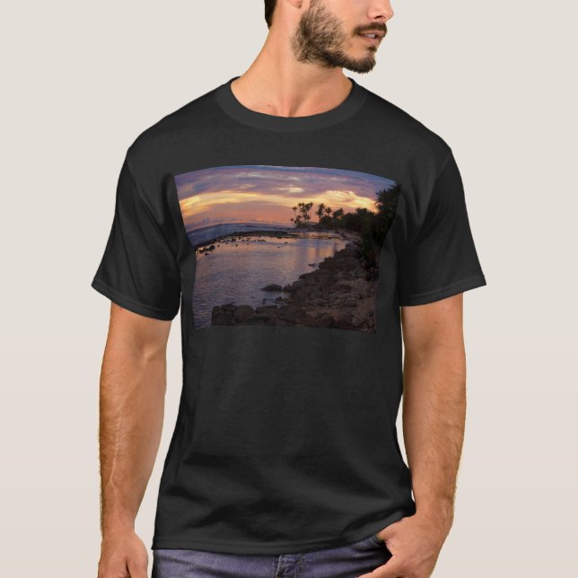 Majuro Ozeanufer-Sonnenuntergang T-Shirt (Vorderseite)