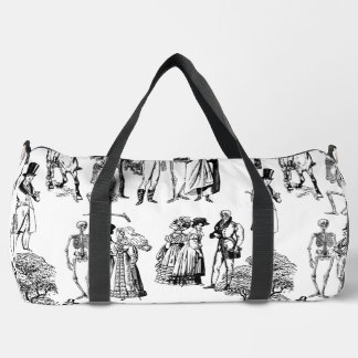 makabre halloween skelettoile duffle bag