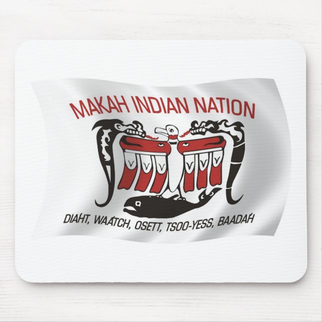 Makah Tribe Flag Mousepad (Vorne)