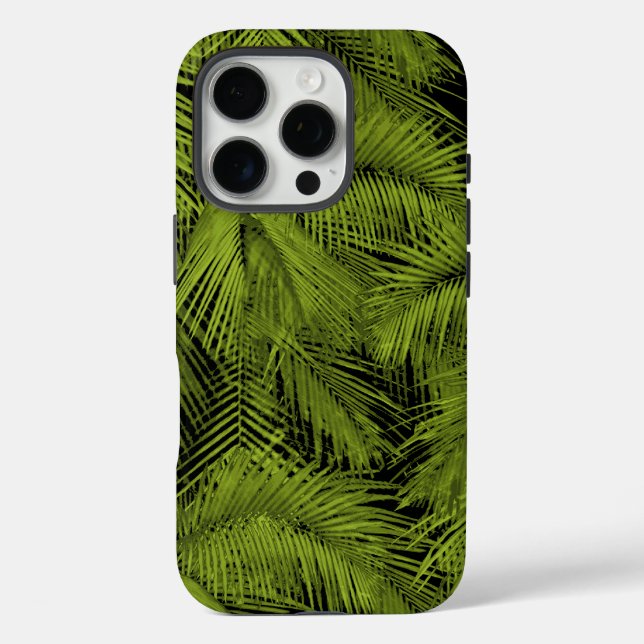 Makana Palms Hawaiian Green Case-Mate iPhone Hülle (Rückseite)