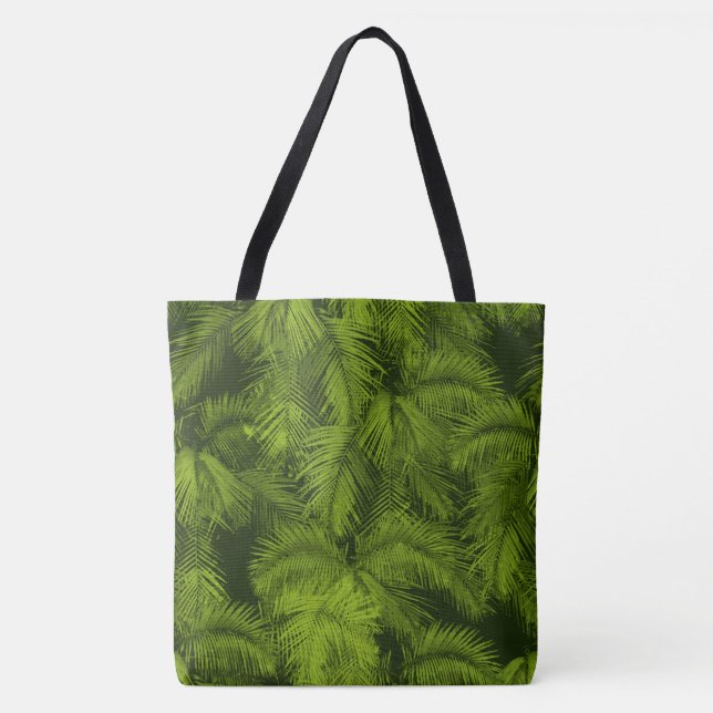 Makana Palms Hawaiian Tropical Blätter Beach Bag (Vorderseite)