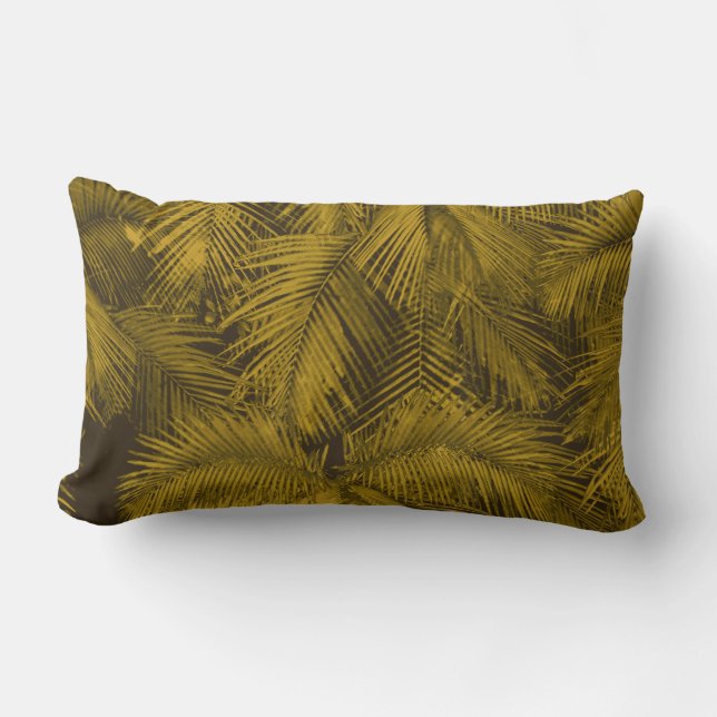 Makana Palms Hawaiian Tropical Lumbar Pillows Lendenkissen (Vorderseite)