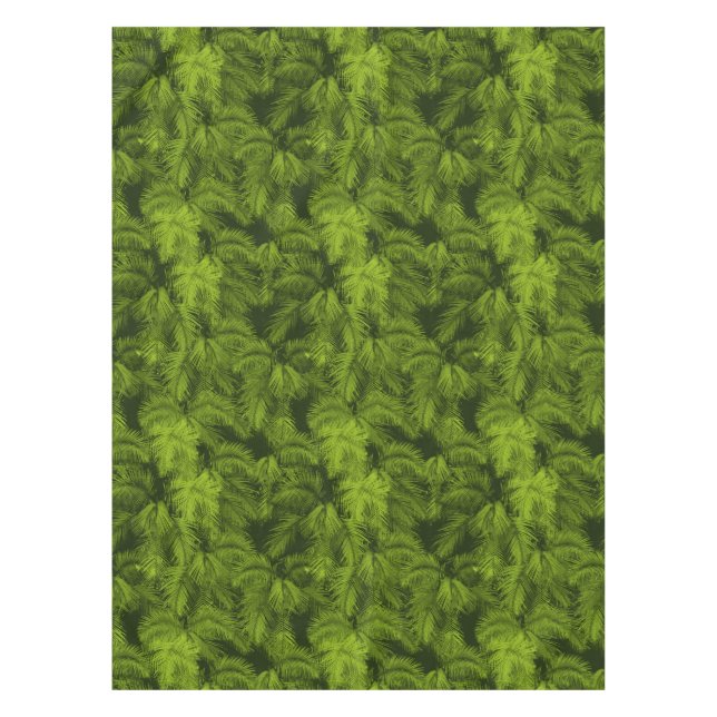Makana Palms Hawaiian Tropical Print Tischdecke (Vorderseite)