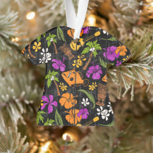 Makapuu Beach Hawaiian Batik Aloha Hemd - Blau Ornament