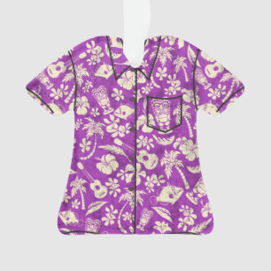 Makapuu Beach Hawaiian Batik Aloha Shirt Ornament