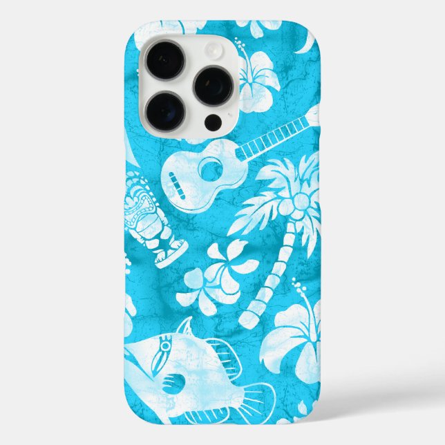 Makapuu Beach Hawaiian Batik Türkis Case-Mate iPhone Hülle (Rückseite)