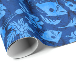 Makapuu Beach Hawaiian Batik Wrapping Paper Geschenkpapier
