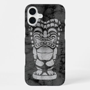 Makapuu Beach Hawaiian Lachender Tiki Batik iPhone 16 Plus Hülle