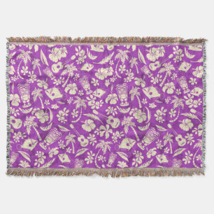Makapuu Beach Hawaiianische Batik-Wurfdecken Decke