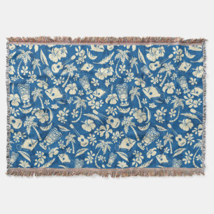 Makapuu Beach Hawaiianische Batik-Wurfdecken Decke