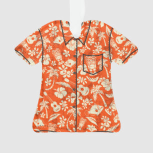 Makapuu Strand-hawaiisches Batik-Aloha Shirt Ornament