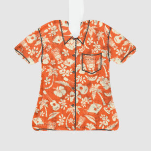 Makapuu Strand-hawaiisches Batik-Aloha Shirt Ornament