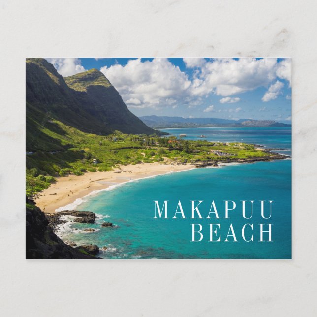 Makapuu-Strandküste Postkarte (Vorderseite)