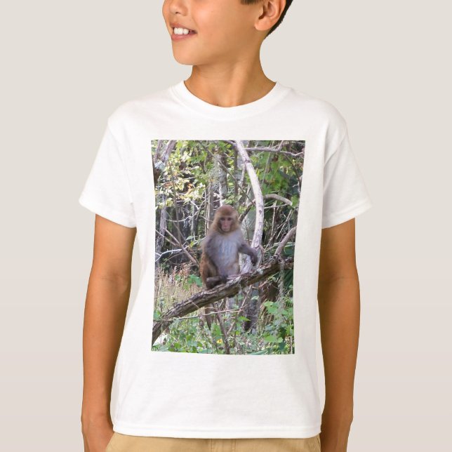 Makaque-Affe T-Shirt (Vorderseite)