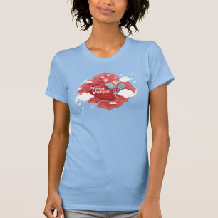 Makar Sankranti, blau und rot T-Shirt