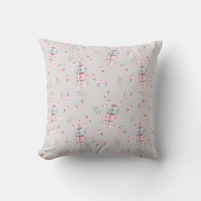 Makaronen mit Bug und Rose Kissen (Vorderseite)