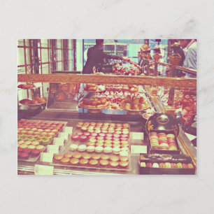 Makaronladen für Vintage Franzosen Postkarte